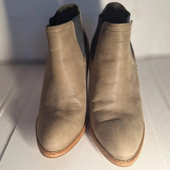 Cole Haan Womens Ankle Boot Bootie Brown Tanned Nubuck Wedge Heel Size 6 - Picture 10 of 15